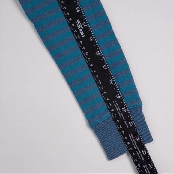 Nike Women's Athletic Dept. Sweater Pullover Size Small logo Stripe Stretch Blue - Picture 9 of 9